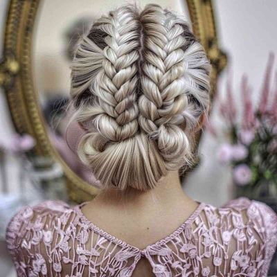 Classic Braided Crown Bun