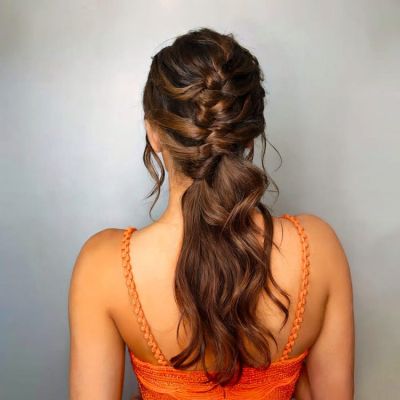 Textured Braided Ponytail