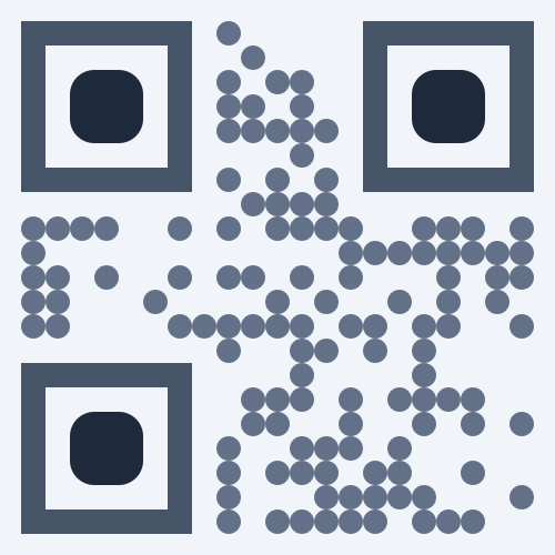 Glacier QR code style